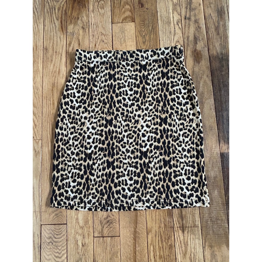 Jamie & Smith Collection Leopard‎ Print Mini Skirt